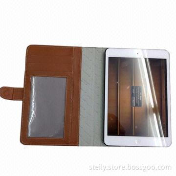 Wallet Leather Case for iPad Mini, with Credit ID Card Holder
